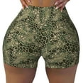 thumbnail image 1 of Sikiie Green Snake Skin Print Workout Shorts Women Scrunch Butt Gym Shorts Seamless High Waist Tummy Control Yoga Biker Athletic Shorts, 1 of 5