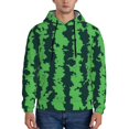 thumbnail image 1 of Sikiie Green Stripes Of Watermelon Men's Hoodie, Essentials Hoodie, Sweatshirt, Pullover Hooded Sweatshirt for Men-XX-Large, 1 of 7