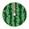 thumbnail image 1 of Sikiie Green Stripes Of Watermelon Nativity Christmas Tree Skirt, Jesus Christian Winter Holiday Tree Mat Decoration(30-48IN)30", 1 of 6