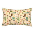 thumbnail image 1 of Sikiie Groovy American Western Footwear Print Plush Pillow Cover, Wrinkle-proof and Stain-resistant Pillow Protector without Pillow Core, Home Decoration-14"x20", 1 of 6