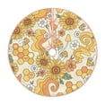 thumbnail image 1 of Sikiie Groovy Hippie Flower Mushrooms Nativity Christmas Tree Skirt, Jesus Christian Winter Holiday Tree Mat Decoration(30-48IN)48", 1 of 6