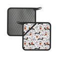 thumbnail image 1 of Sikiie Halloween Dachshund Pot Holders Kitchen Insulation Mats Heat Resistant Pot-Holder Oven Anti-Scald Pads for Cooking Baking, 7.1*7.1inch, 1 of 8