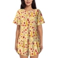 thumbnail image 1 of Sikiie Halloween Elements Womens Pajama Sets Short Sleeve Top With Pants Sleepwear 2 Piece Lounge SetMedium, 1 of 6