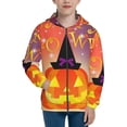 thumbnail image 1 of Sikiie Halloween Zip Up Hoodie Teenage, hoodies for Teenage, Zipper Sweatshirt Jacket for Daily, Traveling-Medium, 1 of 6