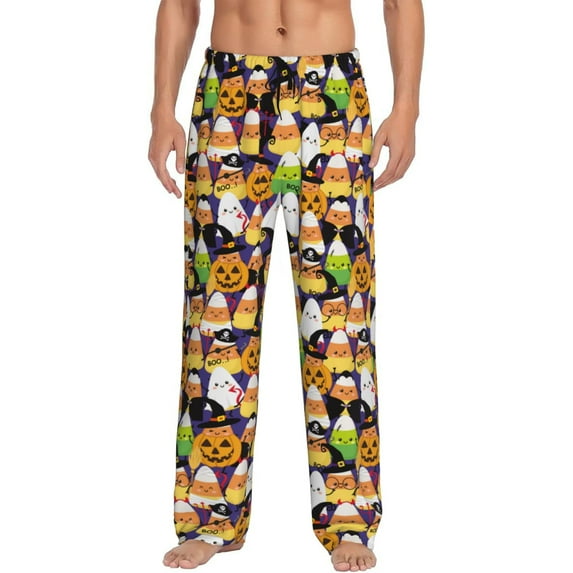 Sikiie Halloween1 Pajama Pants Men, PJ Bottoms, Sleep & Lounge Pants-X-Large