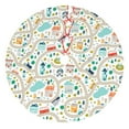 thumbnail image 1 of Sikiie Hand Drawn Cars Trucks Buses And Roads 30-48 inches {designName} Print Christmas Tree Skirt Snowman Xmas Tree Skirt with Edge Christmas Decorations for Holiday Party36", 1 of 7