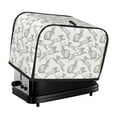 thumbnail image 1 of Sikiie Hand Drawn Rabbit Toaster Covers 2 Slice Dustproof Toaster Cover Bread Machine Cover, Dustproof Cover - 11.4" x 7.5" x 7.9", 1 of 7