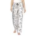 thumbnail image 1 of Sikiie Hand Drawn Rabbit Women’s Ultra-Soft Comfy Lounge Pants Sleepwear Comfy Lounge Pants Drawstring Sleep Bottoms with PocketsSmall, 1 of 6