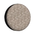 thumbnail image 1 of Sikiie Hand Drawn Snake PVC Leather Spare Tire Wheel Cover Spare Tire Cover, for Car Truck SUV Camper Trailer Universal Fit(14-17in)-15 inch, 1 of 6