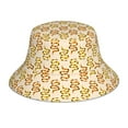thumbnail image 1 of Sikiie Hand Drawn Snake Reflective Double-Sided Bucket Hat, Sun Hat, for Gardening, Beaching, Camping, Hiking, Fishing, 1 of 6