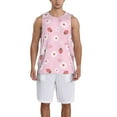 thumbnail image 1 of Sikiie Hand Drawn Strawberry Basketball Jersey Reversible Men's Mesh Athletic Sports Shirts Training Practice S-4XLX-Large, 1 of 6