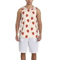 thumbnail image 1 of Sikiie Hand Drawn Strawberry Basketball Jersey Reversible Men's Mesh Athletic Sports Shirts Training Practice S-4XLXX-Large, 1 of 6