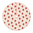 thumbnail image 1 of Sikiie Hand Drawn Strawberry Nativity Christmas Tree Skirt, Jesus Christian Winter Holiday Tree Mat Decoration(30-48IN)30", 1 of 6