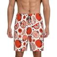 thumbnail image 1 of Sikiie Hand Drawn Tomatoes Mens Pajama Shorts, Lightweight Lounge Pant with Pockets Soft Sleep Pj Shorts for MenLarge, 1 of 6