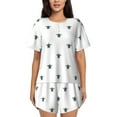 thumbnail image 1 of Sikiie Hand Drawn Turtle Womens Pajama Sets Short Sleeve Top With Pants Sleepwear 2 Piece Lounge Set3X-Large, 1 of 6