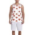 thumbnail image 1 of Sikiie Hand Drawn Watermelon Basketball Jersey Reversible Men's Mesh Athletic Sports Shirts Training Practice S-4XL3X-Large, 1 of 6