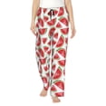 thumbnail image 1 of Sikiie Hand Drawn Watermelon Women’s Ultra-Soft Comfy Lounge Pants Sleepwear Comfy Lounge Pants Drawstring Sleep Bottoms with PocketsSmall, 1 of 6