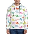 thumbnail image 1 of Sikiie Happy Easter Rabbit Men's Hoodie, Essentials Hoodie, Sweatshirt, Pullover Hooded Sweatshirt for Men-Small, 1 of 7