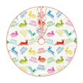 thumbnail image 1 of Sikiie Happy Easter Rabbit Nativity Christmas Tree Skirt, Jesus Christian Winter Holiday Tree Mat Decoration(30-48IN)48", 1 of 6