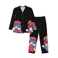 thumbnail image 1 of Sikiie Happy Independence Day Gnome Mens Pajama Set, Soft Warm Long Sleeve Sleepwear, Cozy Button-Down Pjs for Men-Medium, 1 of 7