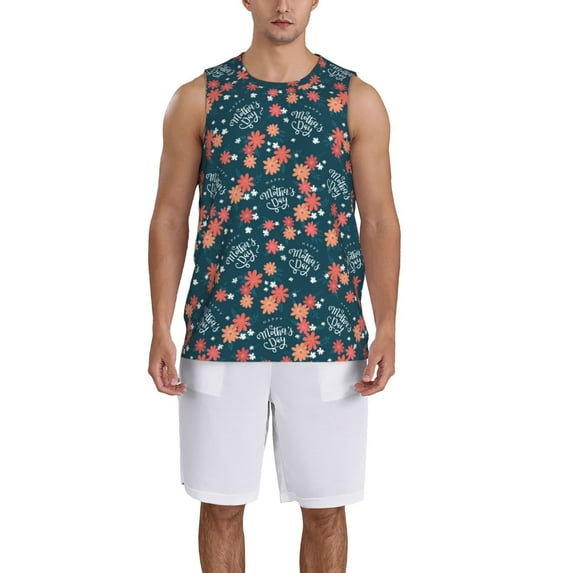 Sikiie Happy Mother's Day Basketball Jersey Reversible Men's Mesh Athletic Sports Shirts Training Practice S-4XL4X-Large