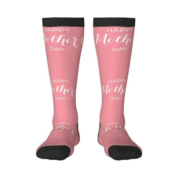 Sikiie Happy Mother's Day Knee Socks, High Socks Long Stretchy Sock Women Knee High Stocking, Long Socks for Women