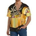 thumbnail image 1 of Sikiie Happy New Year 2025 C Men's Cuban Shirt, Hawaiian Shirts, Business Casual Button Down Shirts, Short Sleeve Shirt-XX-Large, 1 of 5
