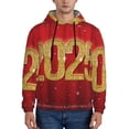 thumbnail image 1 of Sikiie Happy New Year 2025 F Men's Hoodie, Essentials Hoodie, Sweatshirt, Pullover Hooded Sweatshirt for Men-Large, 1 of 7