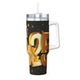thumbnail image 1 of Sikiie Happy New Year 2025 Insulated Stainless Water Bottle Lid Travel Mug Cup Insulated Tumblers Cup 40oz Ice Bully With Handle, 1 of 8