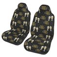thumbnail image 1 of Sikiie Happy New Year Car Seat Protector 2 Pack Car Seat Cushion Mat, Car Seat Covers for SUV, Truck, Van, 1 of 7