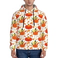 thumbnail image 1 of Sikiie Happy Thanksgiving Day1 Men's Hoodie, Essentials Hoodie, Sweatshirt, Pullover Hooded Sweatshirt for Men-4X-Large, 1 of 7