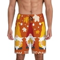 thumbnail image 1 of Sikiie Happy Thanksgiving Three Gnomes Mens Pajama Shorts, Lightweight Lounge Pant with Pockets Soft Sleep Pj Shorts for Men3X-Large, 1 of 6