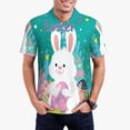 thumbnail image 1 of Sikiie Happy easter Print Men's Short-sleeved POLO Shirts, Button-down Shirts and T-shirts are Suitable for Vacation, Leisure and Business-4X-Large, 1 of 6