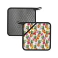 thumbnail image 1 of Sikiie Hawaiian Pineapples And Hibiscus Flowers Pot Holders Kitchen Insulation Mats Heat Resistant Pot-Holder Oven Anti-Scald Pads for Cooking Baking, 7.1*7.1inch, 1 of 8