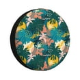 thumbnail image 1 of Sikiie Hawaiian Style PVC Leather Spare Tire Wheel Cover Spare Tire Cover, for Car Truck SUV Camper Trailer Universal Fit(14-17in)-14 inch, 1 of 6