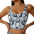 thumbnail image 1 of Sikiie Hawaiian Style Print Strappy Sports Bra for Women Padded Push Up Sports Bra Athletic Running Sports Bra Workout Bra Yoga Bra, 1 of 5