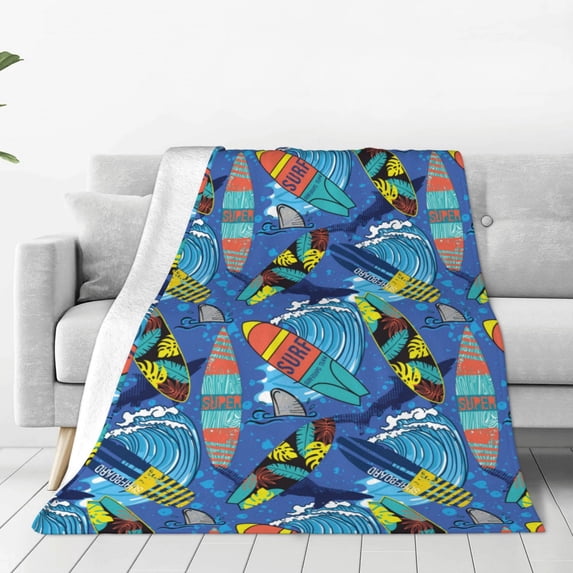 Sikiie Hawaiian Style Ultra-Soft Micro flannel Blanket Luxury All Seasons Warm Blanket for Bedding Sofa and Travel (4 sizes)-50"x40"