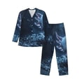 thumbnail image 1 of Sikiie Heart Axolotl Mens Pajama Set, Soft Warm Long Sleeve Sleepwear, Cozy Button-Down Pjs for Men-Large, 1 of 7