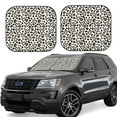 thumbnail image 1 of Sikiie Heart Leopard Print Foldable Car Windshield Sun Visor, Car Window Sunshade Suitable for Sedan, SUV and Truck Car Accessories-Large, 1 of 6