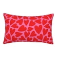 thumbnail image 1 of Sikiie Heart Print Plush Pillow Cover, Wrinkle-proof and Stain-resistant Pillow Protector without Pillow Core, Home Decoration-14"x20", 1 of 6