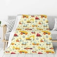 thumbnail image 1 of Sikiie Heavy Equipment Cozy Flannel Fleece Throw Blanket: Lightweight & Thick for All Seasons - Perfect for Women, Men, & Kids"60"x50", 1 of 6
