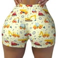 thumbnail image 1 of Sikiie Heavy Equipment Print Workout Shorts Women Scrunch Butt Gym Shorts Seamless High Waist Tummy Control Yoga Biker Athletic Shorts, 1 of 5