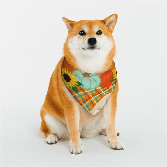 Sikiie Hello Fall Farm Truck Dog Bandanas-Dog Scarf Bib Kerchief Breed for Dogs and Small for Pets Gift-Small