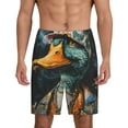 thumbnail image 1 of Sikiie Hip-Hop Duck Mens Pajama Shorts, Lightweight Lounge Pant with Pockets Soft Sleep Pj Shorts for MenMedium, 1 of 6