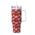 thumbnail image 1 of Sikiie Ho-Ho-Ho Insulated Stainless Water Bottle Lid Travel Mug Cup Insulated Tumblers Cup 40oz Ice Bully With Handle, 1 of 8
