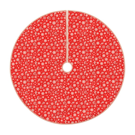 Sikiie Hohoho4 Christmas Tree Skirt, Christmas Tree Decorations, Christmas Decor, Tree Mat Decoration(30-48IN)-30"