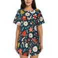 thumbnail image 1 of Sikiie Holiday Christmas Cookies Womens Pajama Sets Short Sleeve Top With Pants Sleepwear 2 Piece Lounge SetXX-Large, 1 of 6