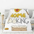 thumbnail image 1 of Sikiie Home Cooking Cozy Flannel Fleece Throw Blanket: Lightweight & Thick for All Seasons - Perfect for Women, Men, & Kids"60"x50", 1 of 6