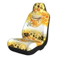 thumbnail image 1 of Sikiie Honey Bee Car Seat Covers 2PCs Front Car Seat Covers Universal fit for Most Cars SUVs and Trucks-1, 1 of 9