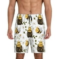 thumbnail image 1 of Sikiie Honey Bee Insect Mens Pajama Shorts, Lightweight Lounge Pant with Pockets Soft Sleep Pj Shorts for Men3X-Large, 1 of 6